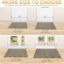 Washable Absorbent Resist Dirt Rubber Backing Non Slip Door Mats, 20"x31.5"(Aqua Haze)