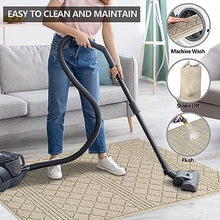 Machine Washable Non-Slip Rubber Backing Entrance Rug, Low Profile Absorbent Dirt Trapper Doormat