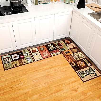 Black Kitchen Mat Kitchen Rug -Comfort Anti Fatigue Kitchen Mat