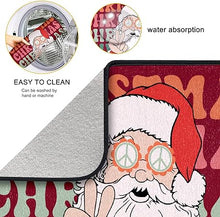 Christmas Cardinal Decor Dish Drying Mat for Kitchen Counter 24in x 18in Christmas Drying Pad for Dishes and Kitchen Countertops Absorbent Microfiber Drying Rack Pad