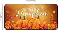 Non Slip Cushioned Fall Pumpkins  Kitchen Rug 20 x 39 Inch