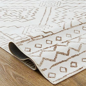 Indoor Mat Geometric Print Floor Cover Thin Carpet Soft Rug