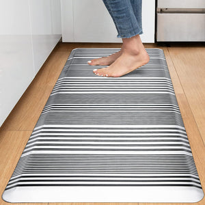 1/2 Inch Thick Cushioned Anti Fatigue Waterproof Kitchen Rug, 17.3"x28"- Grey