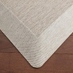 Mira Modern Heathered Anti-Fatigue Air-Infused Kitchen Mat, Beige, 19.6"x39"