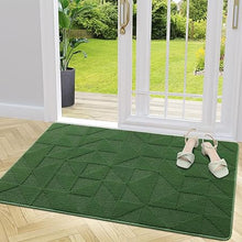 Indoor, Non-Slip, Absorbent, Dirt Resist, Entrance Washable Mat, Low-Profile Inside Entry Doormat, (32x20 inches, Black)