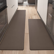 Kitchen Rugs,  Set 2 Piece Kitchen Runner Rug Kitchen Floor Mat, Cushioned Anti Fatigue Kitchen Mat Non Skid Waterproof Comfort Standing Rug, 17"x29"+17"x59", Grey