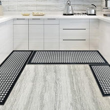 Set of 3, Non-Slip Kitchen Runner Carpet Mats 20X32+20X47+20X59