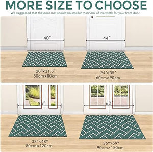 Non Slip Indoor Door Mats Large Washable Water Absorbent Dirt