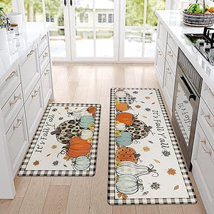 Cushion Comfort Kitchen Mat - Stain Proof with Farm To Table Design