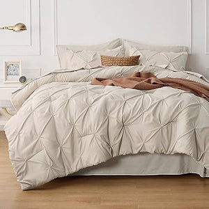 Queen Comforter Set - 7 Pieces, Bed in a Bag with Flat Sheet and Fitted Sheet, Pillowcases & Shams