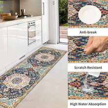 Set of 2 Non-Slip Bohemian Kitchen Runner Rug 63*19.7/31.5*19.7