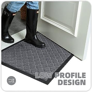 Heavy Duty Durable Outside Welcome Mat, Low Profile Non-Slip Entryway –  Modern Rugs and Decor