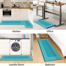 [2 PCS] Cushioned Anti-Fatigue Kitchen Rug Non Slip Kitchen Mats and Rugs