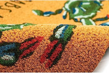 Natura Door Mat - Novelty Designs, Durable Natural Coir & Vinyl Back, 1'6" x 2'6"