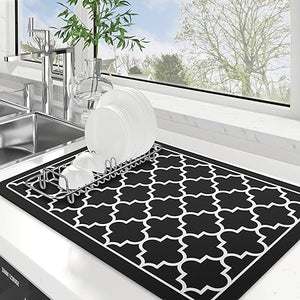 Dish Drying Mat Super Absorbent Drying Mat Large Dish Drying Mats for –  Modern Rugs and Decor