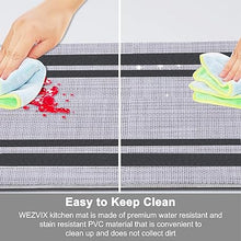 Anti Fatigue Kitchen Floor Mat 2 PCS, 1/2 Inch Thick Comfort Cushioned Standing Mat Set, Non Skid Kitchen Rugs and Mats Waterproof PVC Memory Kitchen Mats for Floor Sink Office Laundry, Black