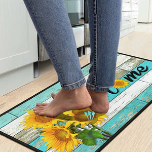 Set of 2 Non-Slip Backing Washable Doormat - 17x47.2 and 17x30 inches.