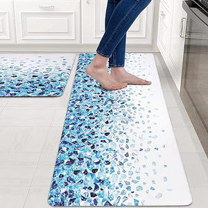 Sets of 2 Anti-Fatigue Foam Cushioned Non Slip Waterproof Kitchen Mats