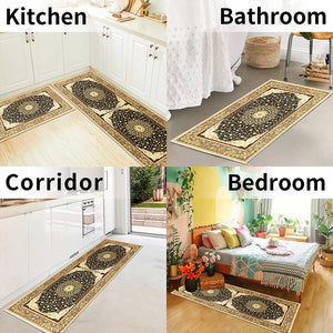 Set of 2 Non-Slip Bohemian Kitchen Runner Rug 63*19.7/31.5*19.7