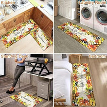 Anti Fatigue Non Slip Waterproof Comfort Standing Mat Christmas Gingerbread Kitchen Mat 2 Pieces,