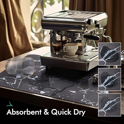 Coffee Mat, Absorbent And Quick Dry Mat, Table Top Mat Coffee Bar