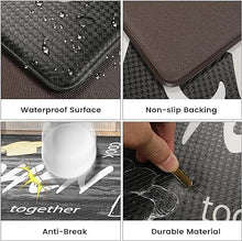 Anti Fatigue Kitchen Mats [2PCS] Non-Skid Waterproof Kitchen Mats