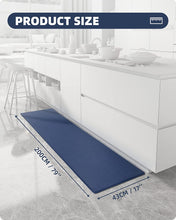 Cushioned Anti Fatigue, Non Slip Padded, 17"x79" Long Foam, Waterproof Stain Resistant, Kitchen Runner Rug