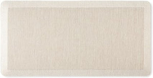 Mira Modern Heathered Anti-Fatigue Air-Infused Kitchen Mat, Beige, 19.6"x39"