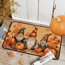 Non Skid Washable, Seasonal Fall Holiday Party Autumn Harvest Thanksgiving Kitchen Mat 17"x47"+17"x30"