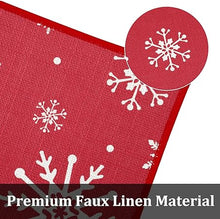 Non-Slip Decorative Xmas Holiday Snowflake and Christmas Deer Kitchen Mat 2 Pieces, 17"x29"+17"x47"