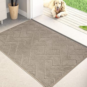 Dirt Trapper Door Mat 20" x 31.5", Non-Slip Machine Washable Entry Rug,