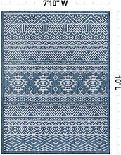 Lecce Distressed Geometric Bohemian Textured Flat Weave Easy Cleaning Outdoor Rugs