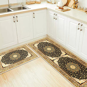 Set of 2 Non-Slip Bohemian Kitchen Runner Rug 63*19.7/31.5*19.7