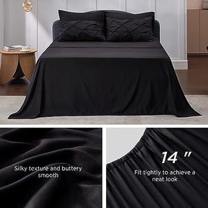 Queen Comforter Set - 7 Pieces, Bed in a Bag with Flat Sheet and Fitted Sheet, Pillowcases & Shams