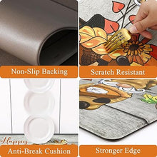 Anti Fatigue Non Slip Waterproof Comfort Standing Mat Christmas Gingerbread Kitchen Mat 2 Pieces,