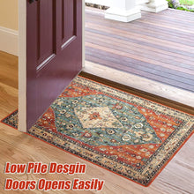 2 PCS Boho Super Non-Slip, Non Skid Washable Kitchen Rugs and mats - (17"x 47" and 17"x 30")