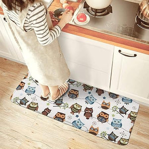 Farting Colorful Mexican Sugar Skull Kitchen Mat Comfort Rugs Non-Slip Kitchen Rug