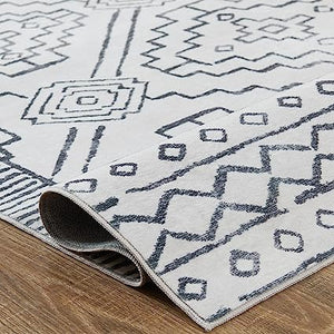 Indoor Mat Geometric Print Floor Cover Thin Carpet Soft Rug