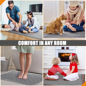 Anti Fatigue Cushioned, Heavy Duty, Non-Skid, Ergonomic Comfort Foam Kitchen Mat 2 PCS,