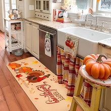 Fall Decor Kitchen Mats Cushioned Anti Fatigue 2 Pieces, 17''x29''+17''x47''