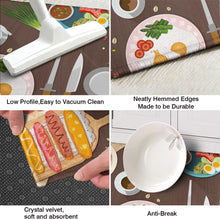 Strawberry Cat Kitchen Mats Set 2 Piece