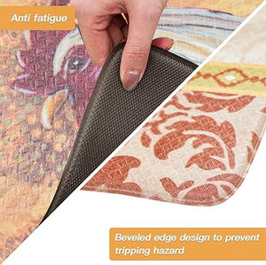 Anti Fatigue Kitchen Mats Non Skid Waterproof Kitchen Rugs, (17"x30"+17"x47")