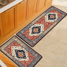 Boho Kitchen Mats for Floor 3 Piece Set, Non Slip Machine Washable,Bohemian Kitchen mats,Thin Boho Kitchen Rug,tapetes para cocina