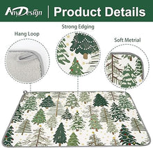 Tree Absorbent Dish Drainer Protector Pad Forest Woodland Dry Mat Dish, 18 x 24 Inch