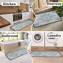 Set of 2 Non-Slip Backing Washable Doormat - 17x47.2 and 17x30 inches.