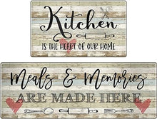 Set of 2, Anti-Fatigue Kitchen Rugs Non-Slip Kitchen Floor Mats, First New Home Warming Gifts - Home Sweet Home Kitchen Decor, 17"x 30"+17"x 47"