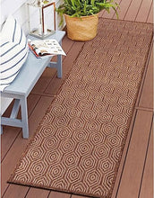 Palmaria Modern Geometric Textured Flat Weave Easy Cleaning Outdoor Rugs