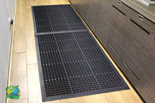 Anti Fatigue Rubber Floor, Restaurant Kitchen Drainage, Durable Non-Slip Bar, Utility Indoor Outdoor Wet Area Mat  - 24" x 36"