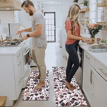 Anti Fatigue Kitchen Mats Non Skid Waterproof Kitchen Rugs, (17"x30"+17"x47")