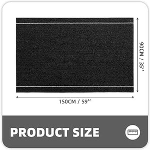 Anti-Slip Durable Outdoor Door Mat, Resist Dirt Heavy Duty Waterproof Outdoor Floor Mat for Entry, Entrance, Garage, High Traffic Areas, Easy to Clean, 24"x36" Grey